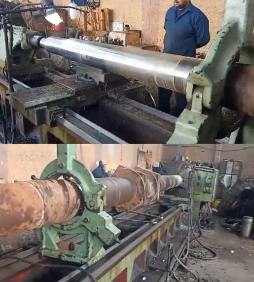 FABRICATION Welding And Lathing Big Shafts